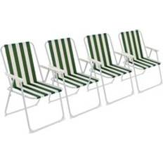 Green Sun Chairs Garden & Outdoor Furniture Harbour Housewares Rinkit Folding Beach Stripe