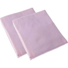 Pink Sheets Kid's Room Homescapes Pink Brushed Cotton Fitted Cot Sheet Pair 70 X