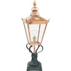 A Lampade da cancello Elstead Lighting Lanterna a Colonna Esterno 1 Luce Rame IP44, E27 Lampada da cancello