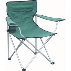 Samuel Alexander Green Folding Canvas Camping-Festival-Outdoor Chair with Arms Cup Holder Green