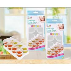 B&Q 16 Baby Weaning Food Freezer Cubes Storage Pots Containers 70Ml And Tray