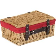 Red Baskets Picnic Wicker with Lining Basket