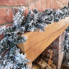 Samuel Alexander 9Ft 2.7M Snow Flocked Woodcote Fir Christmas Tree