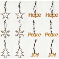 Gold Christmas Tree Ornaments Homescapes Set of 12 Silver Decorations Christmas Tree Ornament