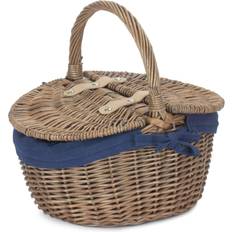 Red Baskets Hamper Eh091N Wicker Small Antique Wash Basket