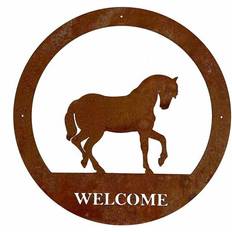 Poppyforge LTD Horse Welcome Wall Decor