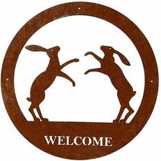 Boxing wall Poppyforge LTD Boxing Hare Welcome Wall Decor