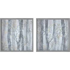 Art for the Home Set Of 2 Whimsical Woods Prints Framed Art