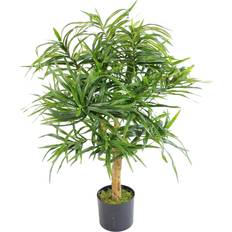Wood Artificial Plants Leaf 100Cm Dracaena Tree Artificial Plant