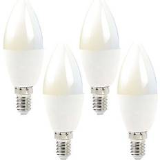 B&Q 4x WiFi Colour Change LED Light Bulb 4.5W E14 Warm Cool White Mini Dimmable Lamp