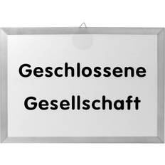 Cheap Business Card Holders Gräwe Hinweis-Schild 'Geschlossene Gesellschaft' zum Aufhängen