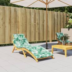 Coussins de chaise vidaXL Longue Motif De Feuilles Tissu Oxford Coussin de chaise