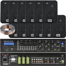 Amplifiers & Receivers Loops 6 Zone Matrix Bluetooth Mixer Amplifier Amp 12 Speaker System Switch Splitter Pa