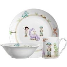 Leonardo Bambini Avventura Barnservis 3 Delar Glas Vit
