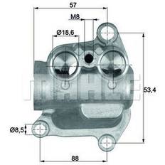 Termostati Ambiente Mahle ORIGINAL Termostato, Raffreddamento olio TO 12 100 BMW: X5