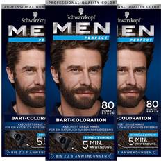 Schwarzkopf Men Perfect Bart-Coloration 80 Dunkel -Braun 3 St