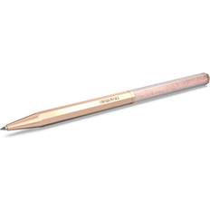 Swarovski Crystalline ballpoint pen, Octagon shape, Rose gold tone, Rose gold-tone plated