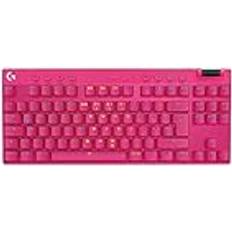 Logitech G Pro X TKL Lightspeed Magenta Deu 2.4GHz/BT Cent 419 Tactile
