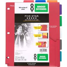 Multicolored Binders & Folders Five Star Five Star 8-Tab Binder Dividers Pocket