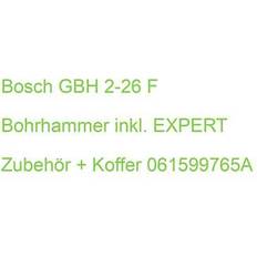 Bosch GBH 2-26 F Bohrhammer inkl. EXPERT Zubehör Koffer