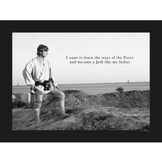 Zwart Posters Komar Poster Star Wars Classic Luke Quote 30 x 40 cm