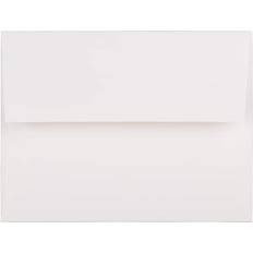 Mailers Jam Paper A2 Strathmore Invitation Envelopes 4 3/8 x 5 3/4 Bright White Linen 50/Pack