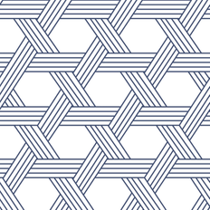 Wallpapers Scott Living Indigo Illusion Self Adhesive Wallpaper Blue