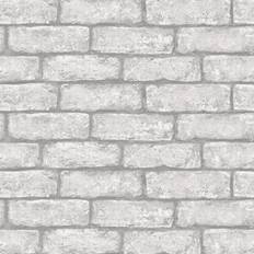 Wallpapers InHome WallPops! Peel & Stick Wallpaper Grey Brick Gray Cambridge Peel & Stick Wallpaper