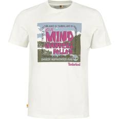 Timberland Herren T-Shirts Timberland Outdoor Inspired Graphic Tee T-skjorte Herrer hvit