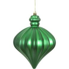 PVC Christmas Tree Ornaments Vickerman 478424 6" Matte Onion Drop Christmas Tree Ornament