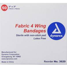 First Aid Dynarex Strip 3 X 3 4-Wing Tan Sterile