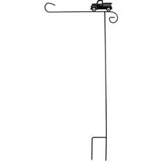 Iron Side Awnings Briarwood Lane Wrought Iron Pick-Up Truck Garden Flag Stand