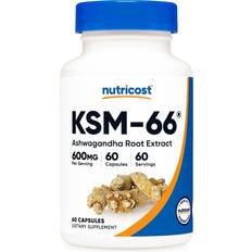Nutricost KSM-66 Ashwagandha Root Extract 600mg 60 pcs