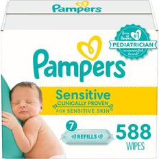 Wipes & Washcloths Pampers Sensitive Baby Wipes 588pcs