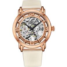 Stührling Winchester Automatic Skeleton Watch Rose Gold