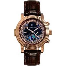 Legacy Leather Band Watch Brown Stainless Steel