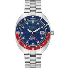 Watches Bulova Oceanographer Red Accent Automatic with Blue White