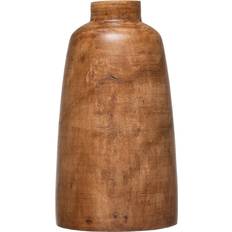 Storied Home Hello Walnut 14.25''H Paulownia Wood Vase