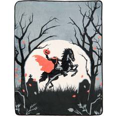 Polyester Couvertures Headless Horseman Comfy Throw - Halloween Blankets Couverture Noir