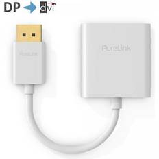 PureLink DisplayPort DVI-adapter, guldpläterade