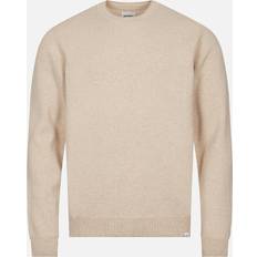 Merino Wool Tops Norse Projects Beige Sigfred Sweater Oatmeal