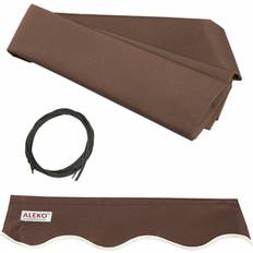 Window Awnings on sale Aleko FAB6.5X5BROWN36 Retractable Awning