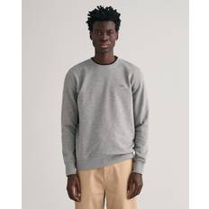 Gant shield c neck sweatshirt Gant Reg Shield C-Neck Sweat Grey