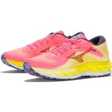 Mizuno Wave Sky 7 Womens Running Shoes - Pink/Yellow