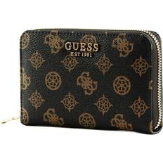 Guess Tegnebøger & Nøgleringe Guess Laurel SLG Pung I Mocha Cognac Logo Print