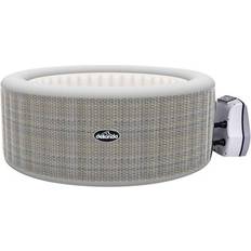 Dellonda Uppblåsbart spabad 2-4 Person Inflatable Hot Tub Spa with Smart Pump Rattan Effect