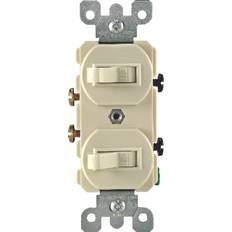 Wall Outlets Leviton 2 Single Pole Switches White