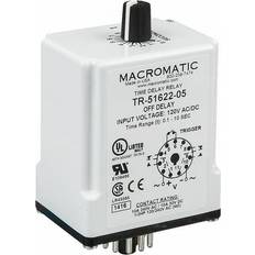 Contactors & Overload Relays MACROMATIC TR-51622-10 Time Delay Relay,120VAC/DC,10A,DPDT