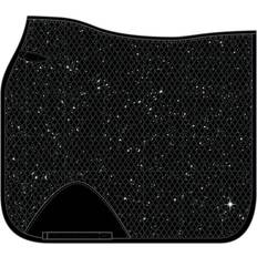 Sort Sadelunderlag Horse Guard HorseGuard "Mesh Glitter" underlag sort