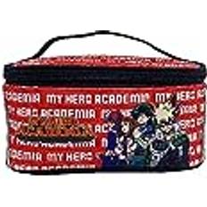 Rojo Neceseres CYPBrands My Hero Academia- Neceser, Bolsa de Aseo, Portatodo, Color Rojo, Producto Oficial